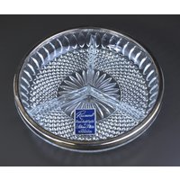 Vintage Raimond Handgefertigte Kristall- Und Silberplatte 3 Abschnitt/Geteilte Relish Servierplatte - Hergestellt in England von SilverliningByTravis