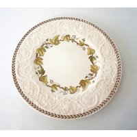 Wedgewood Patrizier Brotteller/Dessertteller Mit Goldenem Efeumuster - Made in England Signiert Und Nummeriert 10Fj37 Wedgewood Patrizier Brotteller/Dessertteller Mit Goldenem Efeumuster - Made in England Signiert Und Nummeriert 10Fj37 von SilverliningByTravis