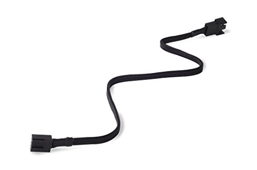 SilverStone SST-CPF03 - 30 cm PWM Lüfter Verlängerungskabel, schwarz gesleevt von SilverStone