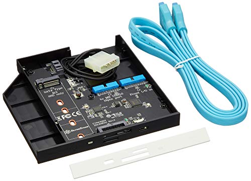 SilverStone SST-FPS01-C - 12.7mm Tray Loading Slim ODD Adapter mit 1x USB 3.0, 1x USB 3.0 Type C, Card Reader und M.2 SATA SSD Slot, schwarz SilverStone SST-FPS01-C - 12.7mm Tray Loading Slim ODD Adapter mit 1x USB 3.0, 1x USB 3.0 Type C, Card Reader und M.2 SATA SSD Slot, schwarz von SilverStone Technology
