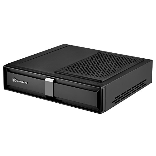 SilverStone SST-ML08B - Milo Mini-ITX schmales HTPC Desktop Gehäuse, schwarz von SilverStone Technology