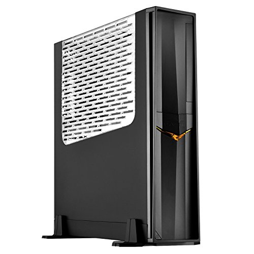 SilverStone SST-RVZ02B-W - Raven Mini-ITX schmales Gaming Computer Gehäuse mit Fenster, schwarz von SilverStone Technology