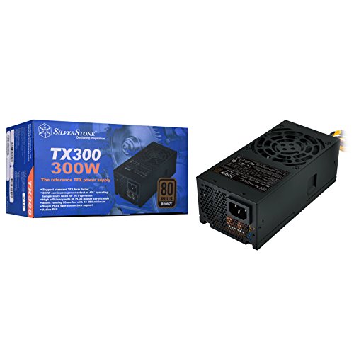 SilverStone SST-TX300 - TFX Serie, 300W 80 Plus Bronze geräuscharmes PC-Netzteil mit 80mm-Lüfter von SilverStone Technology