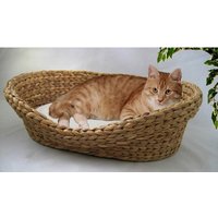 SILVIO DESIGN Heimtierbett, für Katzen, Wasserhyazinthe, weiß/braun - beige SILVIO DESIGN Heimtierbett, für Katzen, Wasserhyazinthe, weiß/braun - beige von Silvio Design