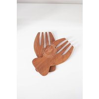 Hölzerne Salat Hände, Holz Servier Utensillen Für Salat, Pasta, Geschirr Esszimmer Geschenk Set Mama von SimHomedecor