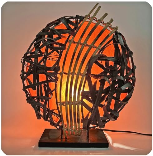 Simandra Deko-Leuchte Stimmungsleuchte Stehleuchte Tischleuchte Tischlampe Bali Asia Feng Shui Color Orange von Simandra