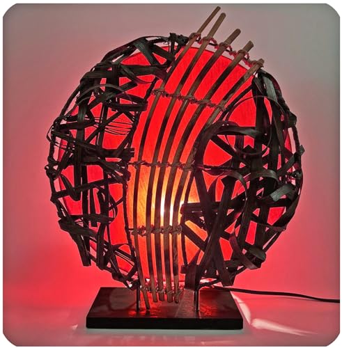 Simandra Deko-Leuchte Stimmungsleuchte Stehleuchte Tischleuchte Tischlampe Bali Asia Feng Shui Color Rot von Simandra