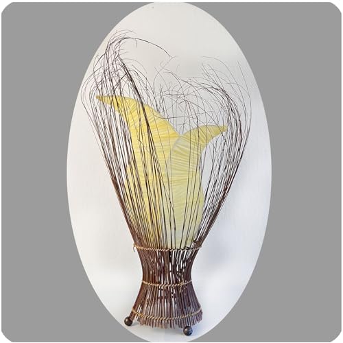 Simandra Deko-Leuchte Stimmungsleuchte Stehleuchte Tischleuchte Tischlampe Bali Asia TULPE klein 60 cm Color Weiß von Simandra