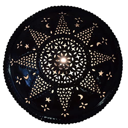 Simandra Handgefertigte orientalische Metall Deckenlampe aus Marokko Farbe Farbe4 von Simandra