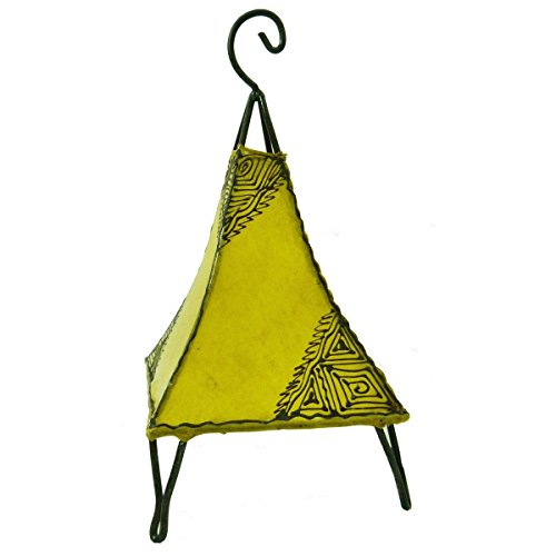 Simandra Orientalische Lampe Stehlampe marokkanische Hennalampe Lederlampe Tischleuchte Stehleuchte Orient Pyramide Orient 40 cm Color Gelb Simandra Orientalische Lampe Stehlampe marokkanische Hennalampe Lederlampe Tischleuchte Stehleuchte Orient Pyramide Orient 40 cm Color Gelb von Simandra