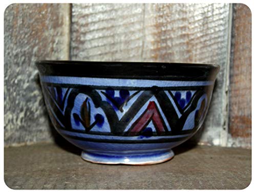 Simandra Orientalische marokkanische Keramikschale Keramik Müsli Obst Salat Schale Schüssel Deko klein Color Blau von Simandra