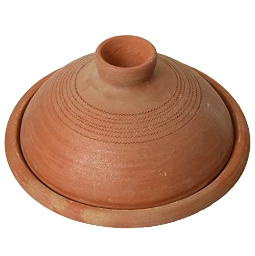 Simandra Tajine I Tontopf zum Garen I unlasierter Schmortopf I 24 cm Durchmesser von Simandra