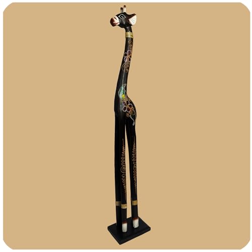 Simandra XXL afrikanische Holzfigur Giraffe Deko Holz Figur Skulptur Afrika Größe Groß von Simandra