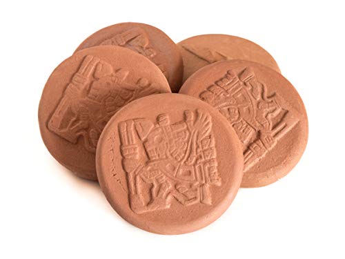 SIMARU Tabakbefeuchter – Humidrole Pouch Button – Humidor befeuchter – Terakotta Stein– Terracotta Humidifying Stone gegen Austrocken von Tabak/Drehtabak – immer frischer Tabak (5 Stück) von Simaru