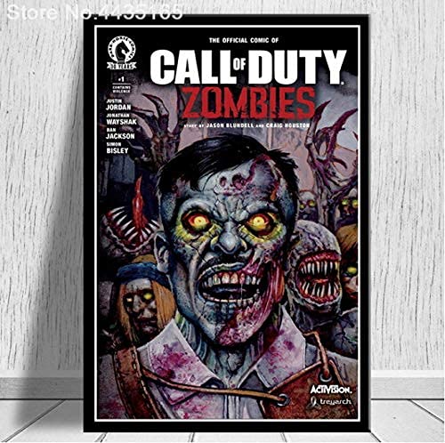 Simayi Poster Und Drucke Call Duty Black Ops Zombies Spiel Poster Wandkunst Bild Leinwand Malerei Moderne Dekoration 50X70Cm （Jn1548） von Simayi