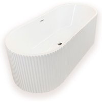 Freistehende Badewanne 168 x 74 cm weiß – Olivia von Simba