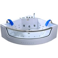 Simba - Whirlpoolbadewanne 152 x 152 cm weiß Doppelpumpe - Capri Simba - Whirlpoolbadewanne 152 x 152 cm weiß Doppelpumpe - Capri von Simba