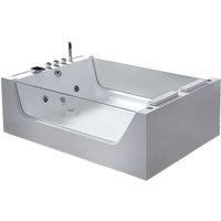 Simba - Whirlpoolbadewanne 170 x 120 cm weiß mit Frontglas - Iris Simba - Whirlpoolbadewanne 170 x 120 cm weiß mit Frontglas - Iris von Simba