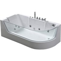 Whirlpoolbadewanne 170 x 80 cm weiß mit Frontglas - Venice Whirlpoolbadewanne 170 x 80 cm weiß mit Frontglas - Venice von Simba