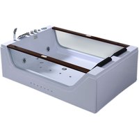 Simba - Whirlpoolbadewanne 180 x 120 cm weiß für 2 Personen - Positano Simba - Whirlpoolbadewanne 180 x 120 cm weiß für 2 Personen - Positano von Simba