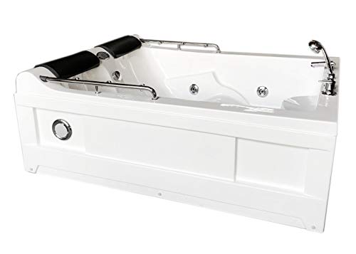 WHIRLPOOL BADEWANNE SPA RADIO 175x132cm Mimi WHIRLPOOL RECHTECK 2 PERSONEN von Simba