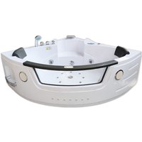 Whirlpoolbadewanne 140 x 140 cm weiß Doppelpumpe und Heizung - Sant'Angels Whirlpoolbadewanne 140 x 140 cm weiß Doppelpumpe und Heizung - Sant'Angels von Simba