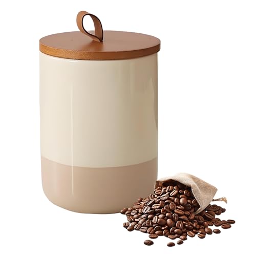 Simcat 800ml Keramik Kaffeebohnen Behälter Vorratsdosen mit Deckel Luftdicht für Kaffee Zucker Tee Gewürzen Nüsse Bohnen Simcat 800ml Keramik Kaffeebohnen Behälter Vorratsdosen mit Deckel Luftdicht für Kaffee Zucker Tee Gewürzen Nüsse Bohnen von Simcat