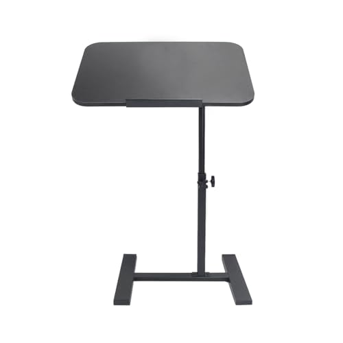 Simcat Beistelltisch in C-Form, höhenverstellbar, um 360° drehbar, neigbarer Laptop-Ständer, Tabletttische mit Rollen, mobile Couch-Beistelltische, die unter den Tisch gleiten können, rollbarer von Simcat