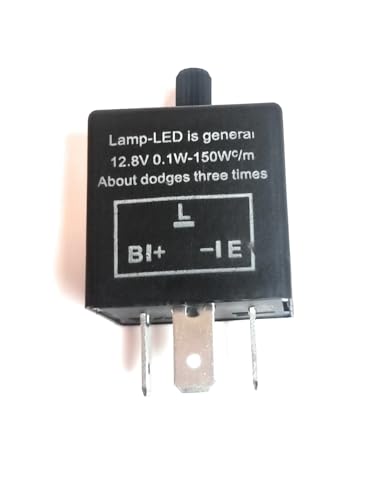 Simda Pro Universal 3 Poliger 12 V Motorrad LED Blinker Relais Lastunabhängiges Blinkerrelais Blinkgergeber Blinkrelais Blinkfrequenzkontroll Relai… von Simda Pro