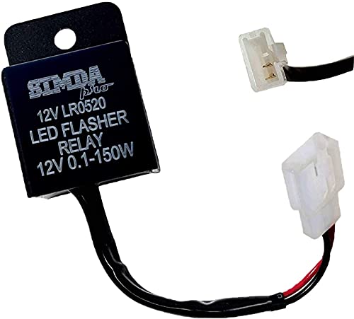 Simda Pro Universal Motorrad Blinker Relais - 12 V 2 Poliger LED Blinkerrelais Blinkgergeber von Simda Pro