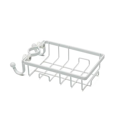 Simle Sunflower Wasserhahn Rack Seife Schwamm hängenden Halter Waschbecken Organizer Abtropffläche für Küchenspüle Badezimmer Dusche(Single, Weiß) von Simle Sunflower