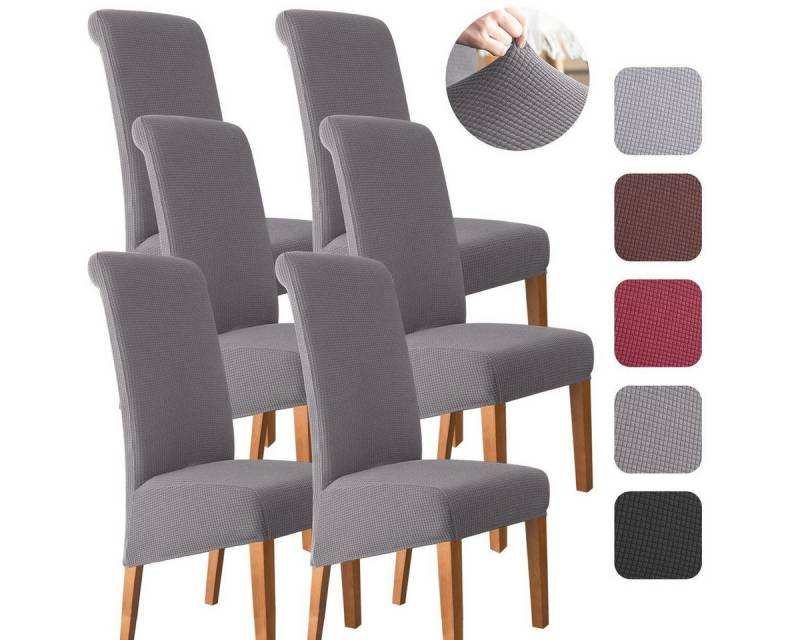 Simloveve Stuhlhusse Stretch Stuhlbezug 6er Set Stuhlhussen Waschbar elastische, Moderne M/L Husse Elasthan Stretchhusse Elastische Universal Waschbar Simloveve Stuhlhusse Stretch Stuhlbezug 6er Set Stuhlhussen Waschbar elastische, Moderne M/L Husse Elasthan Stretchhusse Elastische Universal Waschbar von Simloveve