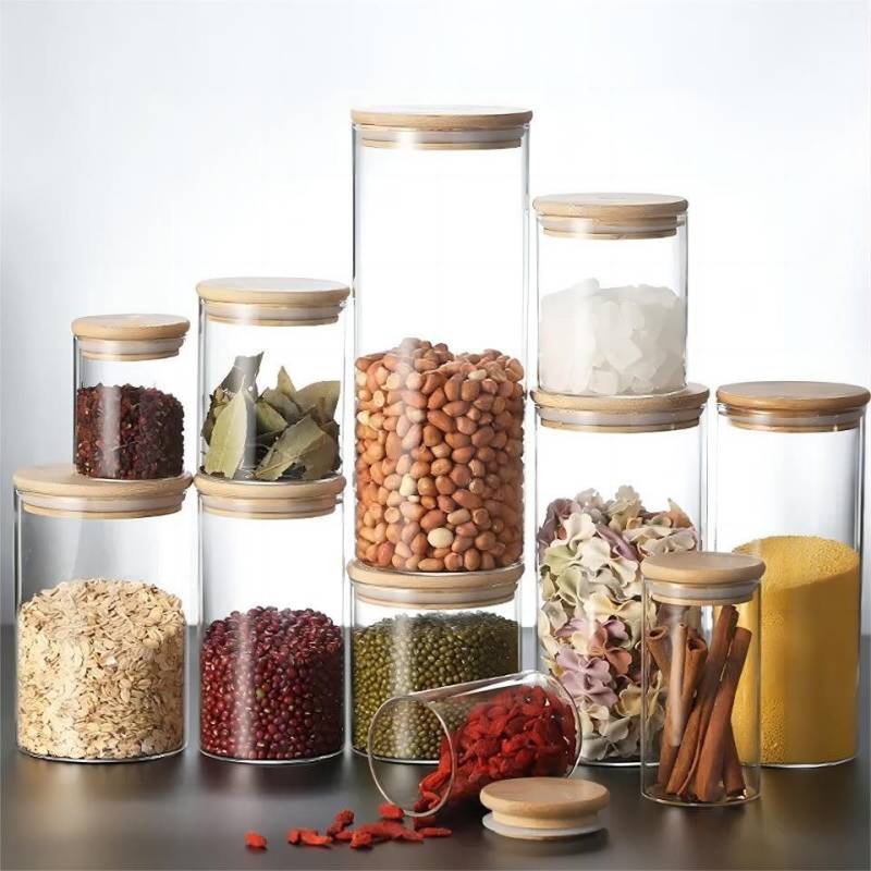 Simloveve Vorratsglas Stapelbares und Luftdichtes Vorratsglas 3er Set, (3-tlg), Vorratsdosen, Kaffeedose, Keksdose mit Deckel von Simloveve