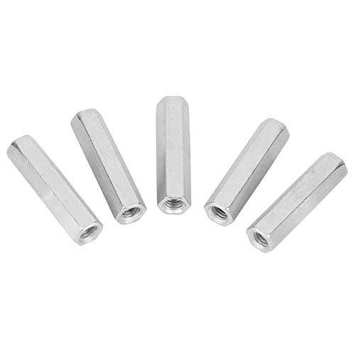 5pcs M8 * 50 lange Stangenmutter Hex Sechskanthülse Mutter Abstandsgewinde Verbindungselemente von Simlugn