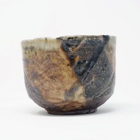 Holz Gebrannte Steinzeug Teeschüssel Für Matcha Mit Shino Glasur von SimmonsCeramics