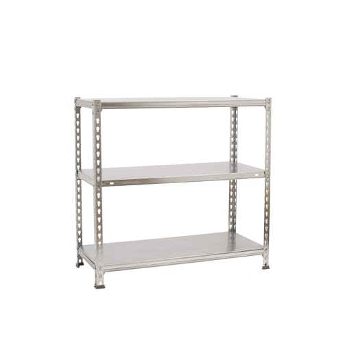 Simon Rack Ecoclick Regal mit 3 Ebenen, 70 kg Tragkraft und Biegepunkt, 900 x 1000 x 500 mm, Schwerlastregal, Garagenregal, verzinkt Simon Rack Ecoclick Regal mit 3 Ebenen, 70 kg Tragkraft und Biegepunkt, 900 x 1000 x 500 mm, Schwerlastregal, Garagenregal, verzinkt von Simon Rack