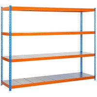 Simonrack Schwerlastregal ECOFORTE 1204-4 457100047201244 orange, blau 120,0 x 45,0 x 200,0 cm von SIMONRACK