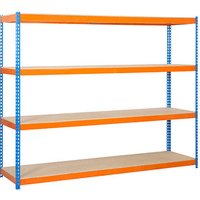 Simonrack Schwerlastregal ECOFORTE 1506-4 458100047201568 orange, blau 150,0 x 60,0 x 200,0 cm von SIMONRACK