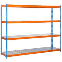 Simonrack Schwerlastregal SIMONFORTE 2406-4 457100045202464 blau, orange 240,0 x 60,0 x 200,0 cm von SIMONRACK