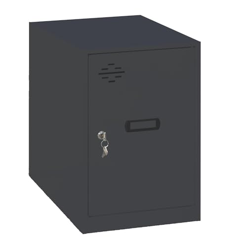 Simon Rack Simonlocker Kommode, klein, 475 x 300 x 500 mm, Amario aus Metall, klein, inklusive Schlüssel, Anthrazit Simon Rack Simonlocker Kommode, klein, 475 x 300 x 500 mm, Amario aus Metall, klein, inklusive Schlüssel, Anthrazit von Simon Rack