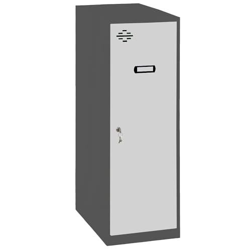 Simon Rack Simonlocker Kommode, klein, 915 x 400 x 500 mm, Amario aus Metall, mit Schlüssel, Anthrazit/Grau Simon Rack Simonlocker Kommode, klein, 915 x 400 x 500 mm, Amario aus Metall, mit Schlüssel, Anthrazit/Grau von Simon Rack