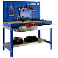 Simonrack Werkbank KIT SIMONWORK BT2 BOX 1200 blau 1 Schublade 120,0 x 61,0 x 144,5 cm von SIMONRACK