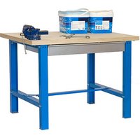 Simonrack Werkbank SIMONWORK BT6 BOX PLYWOOD 1200 blau 1 Schublade 120,0 x 75,0 x 86,5 cm von SIMONRACK