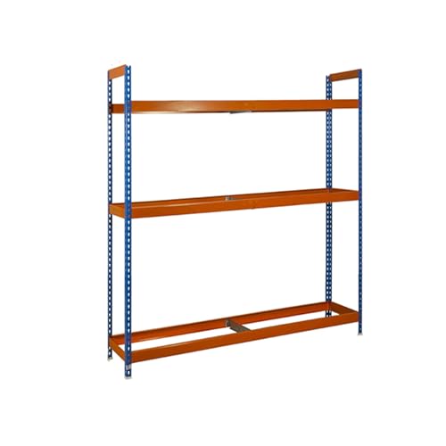 Simon Rack Simonauto Reifenregal, 3 Ebenen, hohe Tragkraft 120 kg, 2000 x 1800 x 450 mm, Regal für 18 Reifen, Blau/Orange Simon Rack Simonauto Reifenregal, 3 Ebenen, hohe Tragkraft 120 kg, 2000 x 1800 x 450 mm, Regal für 18 Reifen, Blau/Orange von Simon Rack
