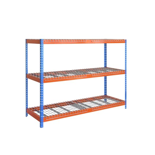 SimonRack SimonTaller Metallregal, 300 kg, 2000 x 1800 x 600 mm, 3 Regale, Lagerregal, Industriegal, Blau/Orange SimonRack SimonTaller Metallregal, 300 kg, 2000 x 1800 x 600 mm, 3 Regale, Lagerregal, Industriegal, Blau/Orange von Simon Rack