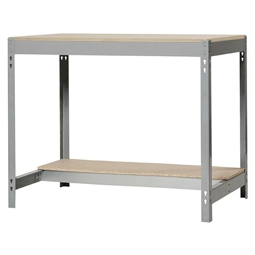 SimonRack Werkbank 400 kg Belastbarkeit, 84,2x91x76 cm, Große Arbeitsfläche Arbeitsfläche, Arbeitstisch, Holz-Arbeitsplatte, Grau/Holz - BT0 SimonRack Werkbank 400 kg Belastbarkeit, 84,2x91x76 cm, Große Arbeitsfläche Arbeitsfläche, Arbeitstisch, Holz-Arbeitsplatte, Grau/Holz - BT0 von Simon Rack