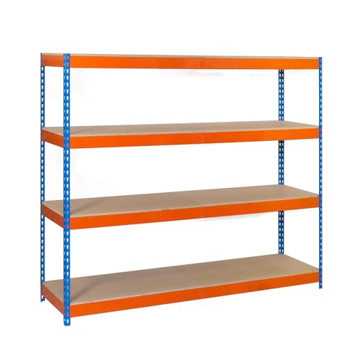 simonrack simonforte 2404–4 Sperrholz Holz Regal Kit Blau/Orange von Simon Rack