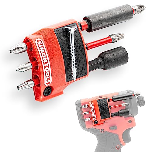 Driver & Drill Magnetischer Bithalter - Simon tools Gen 3 Milwaukee Bithalter für Schlagschrauber M12 - Schlagbohrschrauber Bithalter mit Magnetseite & 6 Neodym Magnet-Bithalter für Schlagschrauber von Simon tools