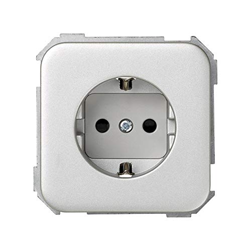 SIMON – 31432 – 63 Steckdose 2P + TT Schuko emb. Schraube S31 Alumini Ref. 6553133056 von Simon