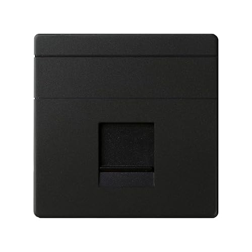 v&d univ. flach c/g Pulver für 1 RJ45 Simon 82 CONCEPT schwarz matt von Simon